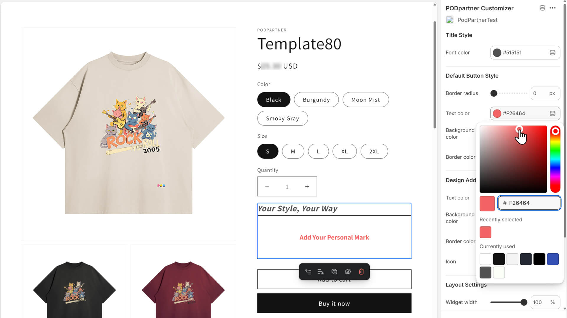 Style to match your brand