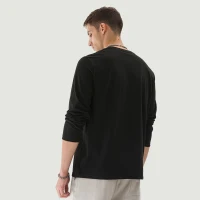 210GSM Unisex Classic Crew Neck Long Sleeve Top - thumbnail image 2