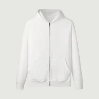 380GSM Unisex Heavyweight Fleece-lined Full-zip Hoodie - thumbnail image 1