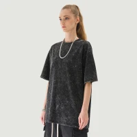 260GSM Unisex Snow Wash T-shirt - thumbnail image 2