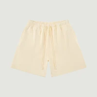 380GSM Unisex Oversized Brushed Fleece Sweat Shorts - thumbnail image 1