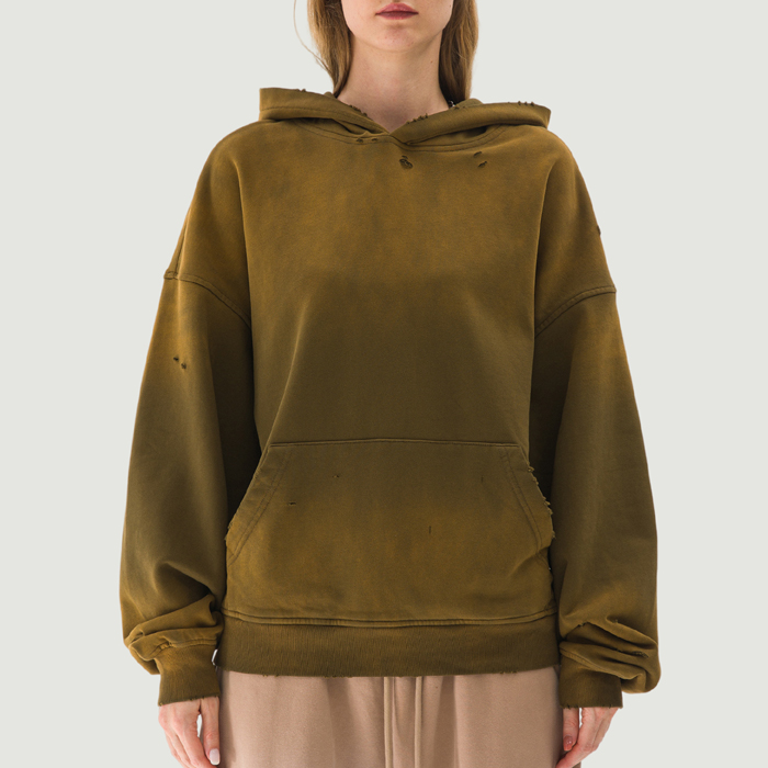 440GSM Unisex Sun Faded Distressed Hoodie