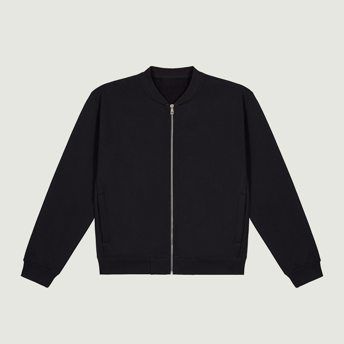 400GSM Unisex Brushed Fleece Bomber Jacket