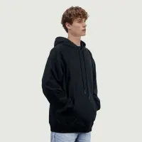 380GSM Unisex Washed Drawstring Hoodie - thumbnail image 3