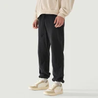 420GSM Unisex Super Heavyweight Washed Baggy Sweatpants - thumbnail image 3