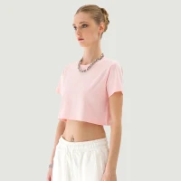200GSM Women's Crop Top T-shirt - thumbnail image 3