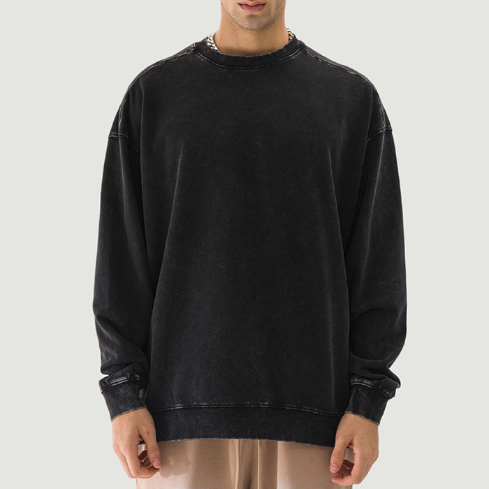 380GSM Unisex Heavyweight Oversized Side Slit Faded Sweatshirt