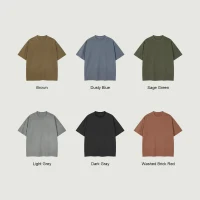 200GSM Unisex Washed T-shirt - thumbnail image 4