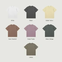 270GSM Unisex Classic Fit Crew Neck T-shirt - thumbnail image 3