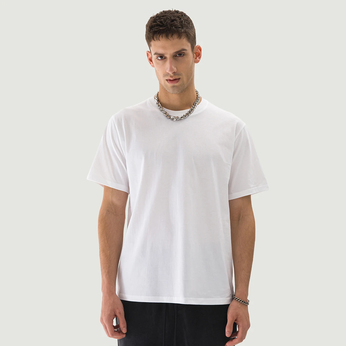 220GSM Unisex Regular Fit Crew Neck T-shirt - main image