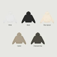 380GSM Unisex Fleece-lined Relaxed Fit Hoodie - thumbnail image 3