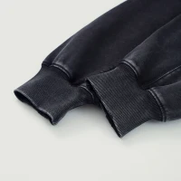 420GSM Unisex Snap Collar Hoodie - thumbnail image 6