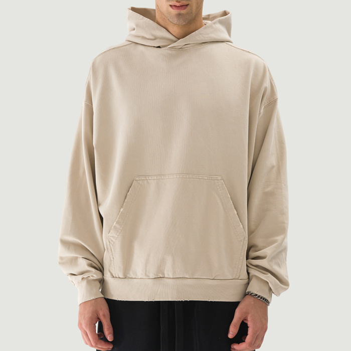 380GSM Unisex Sun Faded Ripped Pocket Hoodie