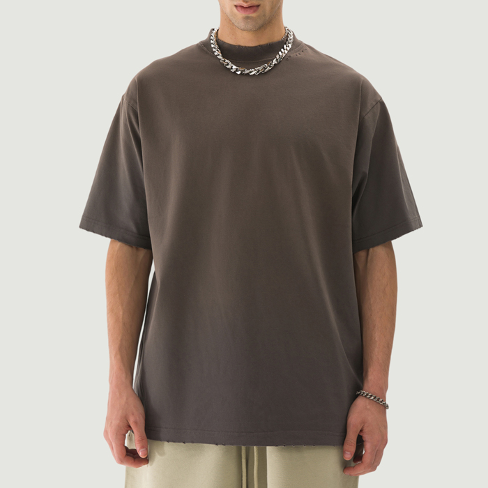 260GSM Unisex Oversized Sun Faded Distressed T-shirt
