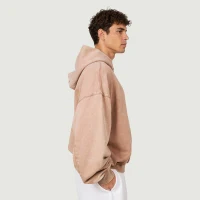 420GSM Unisex Snap Collar Snow Wash Hoodie - VoteCustom Edition - thumbnail image 3