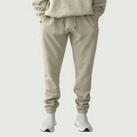 380GSM Unisex Heavyweight Fleece Lined Sweatpants - thumbnail image 1