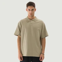 240GSM Unisex Oversized Polo Shirt - thumbnail image 1