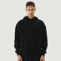 380GSM Unisex Brushed Fleece Relaxed Fit Hoodie - thumbnail image 1