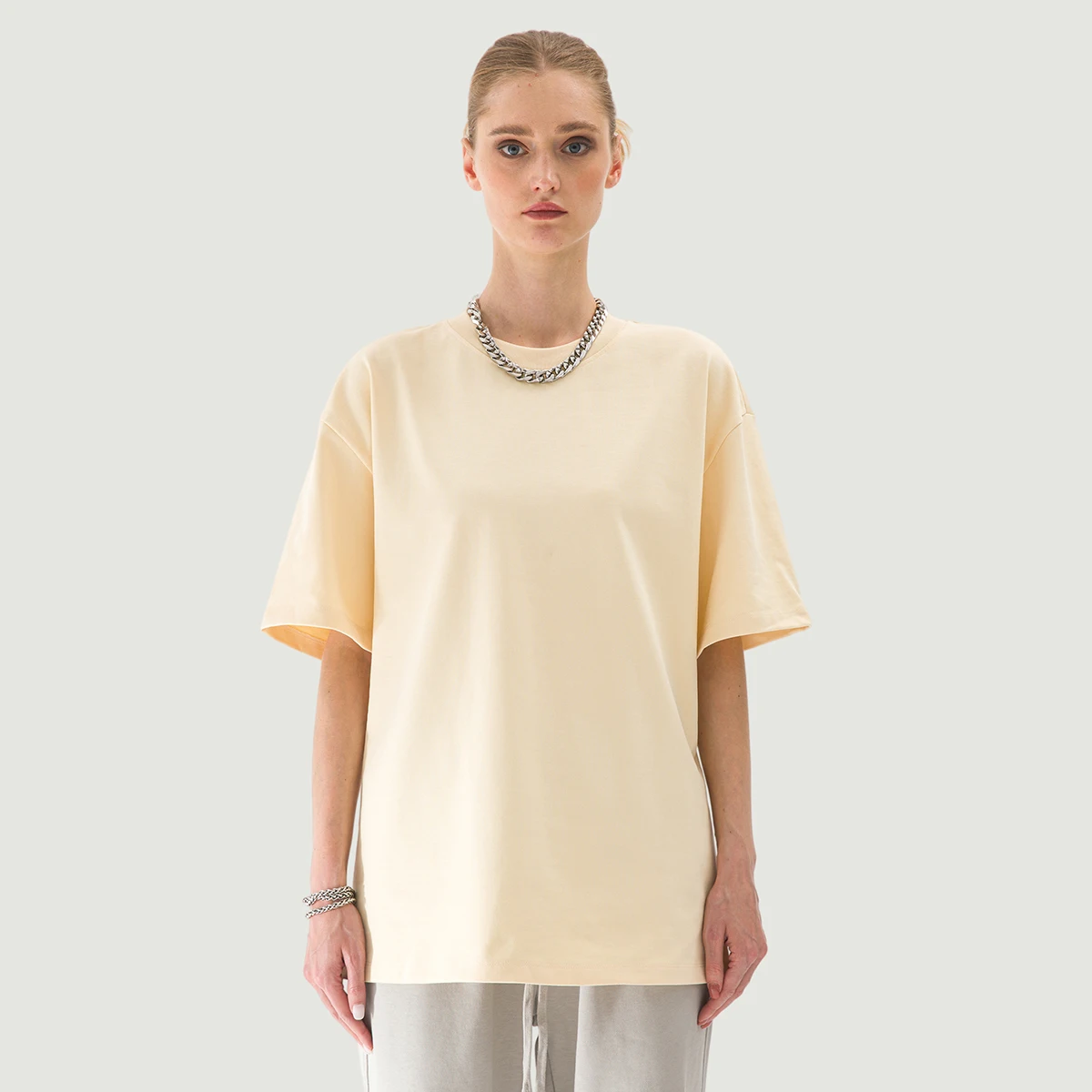 425GSM Unisex Oversized Crew Neck T-shirt - main image