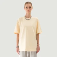 425GSM Unisex Oversized Crew Neck T-shirt - thumbnail image 1