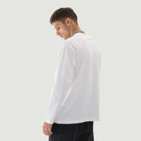 220GSM Unisex Crew Neck Long Sleeve T-shirt - thumbnail image 2