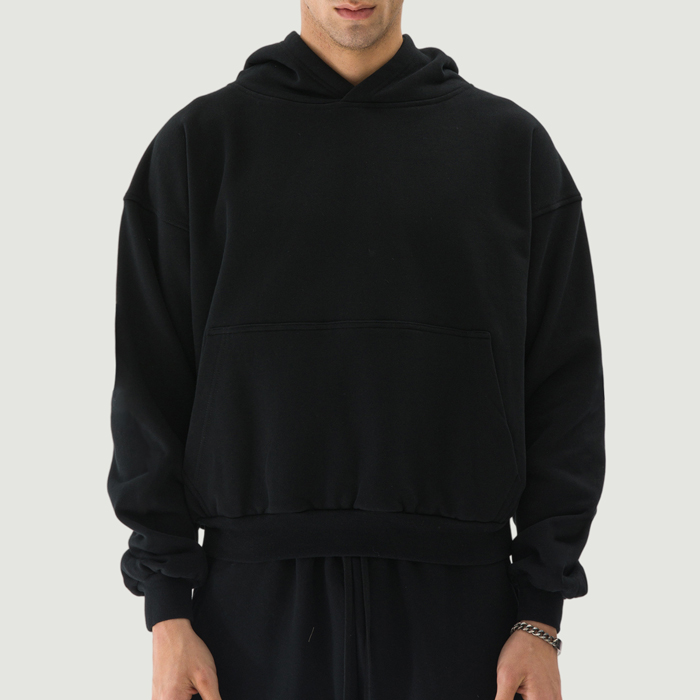 380GSM Unisex Brushed Fleece Relaxed Fit Hoodie