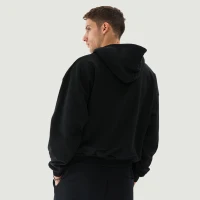 380GSM Unisex Brushed Fleece Relaxed Fit Hoodie - thumbnail image 2