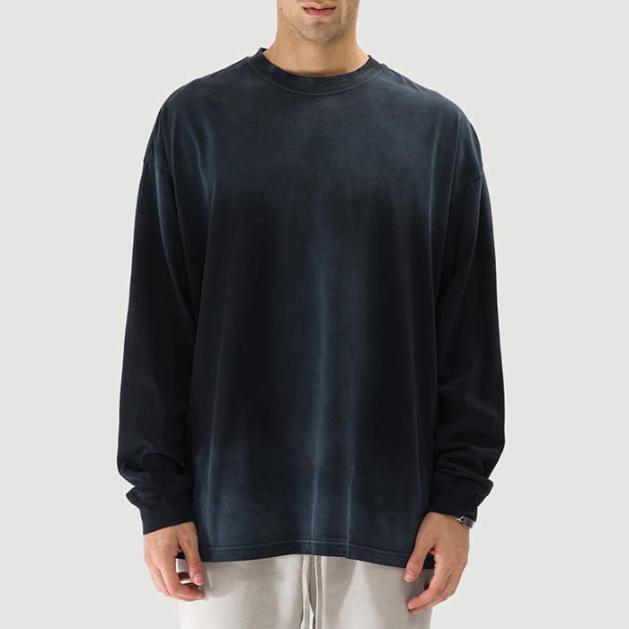 260GSM Unisex Oversized Sun Faded Long Sleeve Top