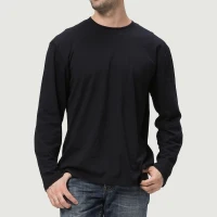 210GSM Unisex Classic Crew Neck Long Sleeve Top - thumbnail image 1