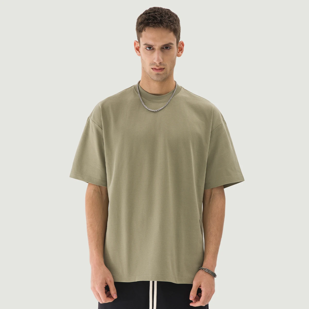 305GSM Unisex Oversized Crew Neck T-shirt - main image