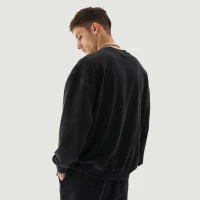 440GSM Unisex Super Heavyweight Oversized Faded Sweatshirt - thumbnail image 2