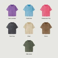 285GSM Unisex Oversized Snow Wash T-shirt - thumbnail image 4