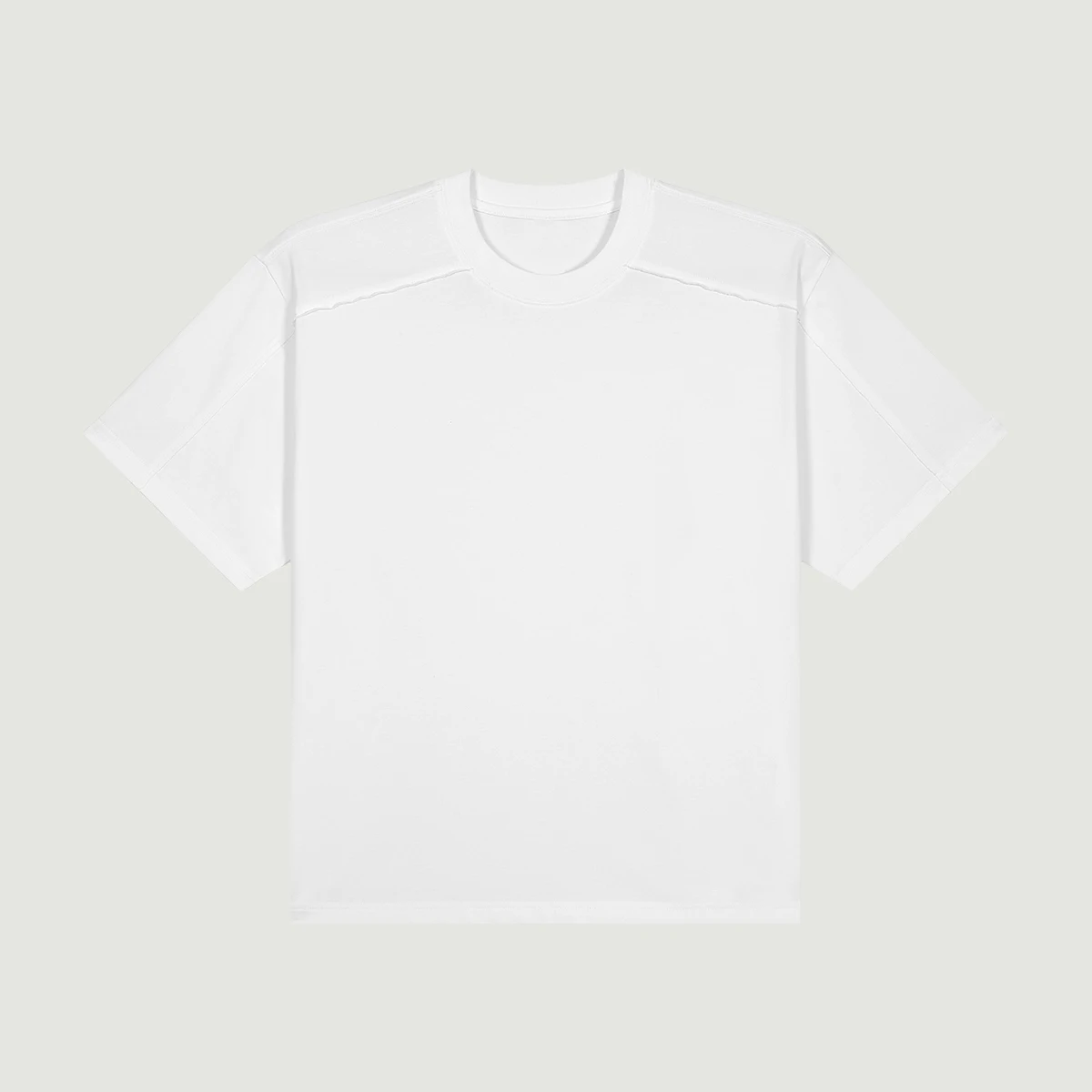 280GSM Unisex Raw Seam Paneled Boxy T-shirt - main image