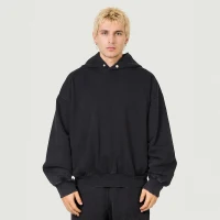 420GSM Unisex Snap Collar Hoodie - thumbnail image 1