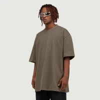 425GSM Unisex Oversized Crew Neck T-shirt - thumbnail image 3