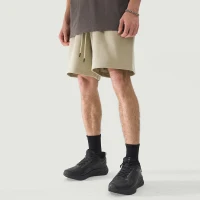 380GSM Unisex Oversized Brushed Fleece Shorts - thumbnail image 3
