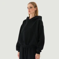 380GSM Unisex Brushed Fleece Relaxed Fit Hoodie - thumbnail image 3