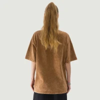 285GSM Unisex Oversized Snow Wash T-shirt - thumbnail image 2