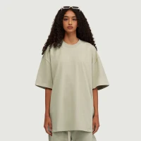 305GSM Unisex Oversized Crew Neck T-shirt - thumbnail image 1
