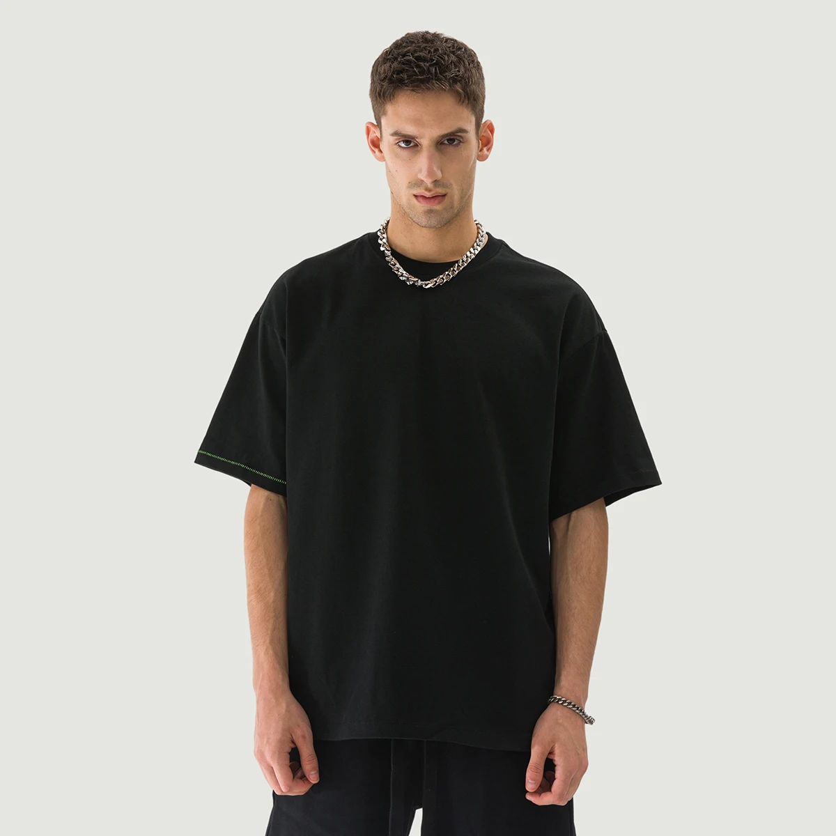 280GSM Unisex Boxy Neon Side Seam T-shirt - main image