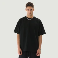 280GSM Unisex Boxy Neon Side Seam T-shirt - thumbnail image 1