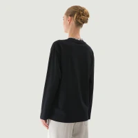 220GSM Unisex Crew Neck Long Sleeve T-shirt - thumbnail image 2