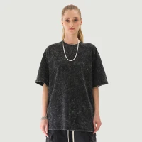 260GSM Unisex Snow Wash T-shirt - thumbnail image 1