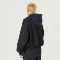 420GSM Unisex Snap Collar Hoodie - thumbnail image 2