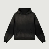 440GSM Unisex Sun Faded Distressed Hoodie - thumbnail image 1