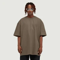425GSM Unisex Oversized Crew Neck T-shirt - thumbnail image 1