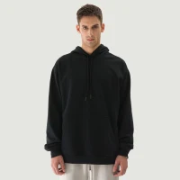380GSM Unisex Washed Drawstring Hoodie - thumbnail image 1