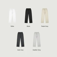 425GSM Unisex Heavyweight Relaxed Fit Sweatpants - thumbnail image 3