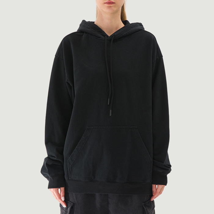 380GSM Unisex Washed Drawstring Hoodie