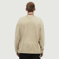290GSM Unisex Loose Faded Long Sleeve - thumbnail image 2